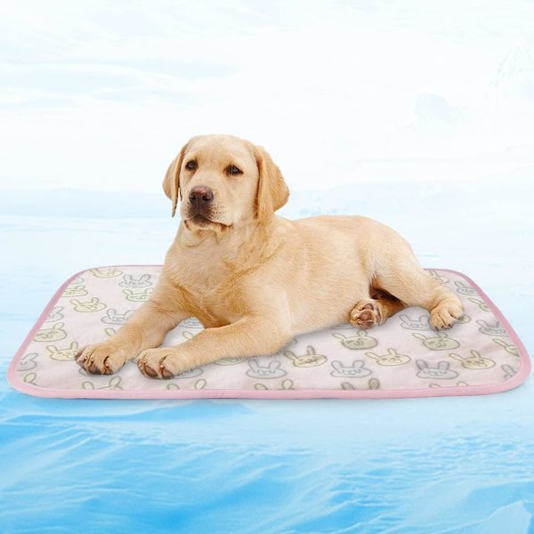Kjølematte for kjæledyr (S 40CM*50CM) Selskap, Hunde- og kattepute Kald seng Teppe Is Silkematte Varmesprednings pute