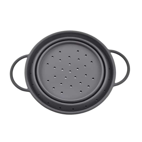 20cm Grå Silikon Sil, Hopvikbar, Diskmaskinssäker, Pastasil, Avlopp, Ånginsats, Kökssil