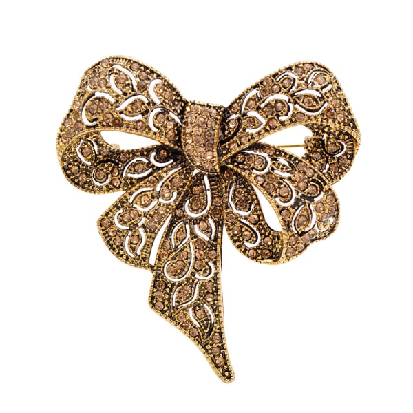 Rhinestone Bow Brooch Pins til Kvinder