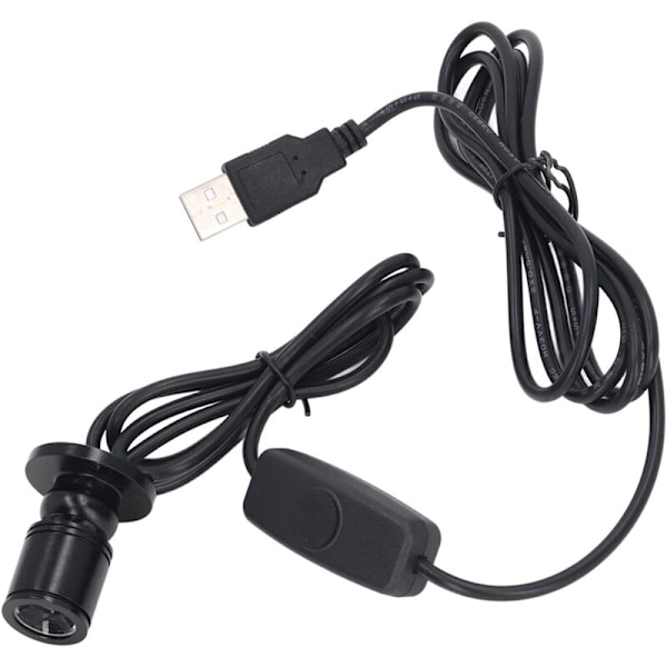 Mini Spot LED, Åben installation Dæmpbar Lys Kompakt Mini USB 5V Spotting Øjenbeskyttelse med DIY-kabel til vinduer (positivt hvidt lys)