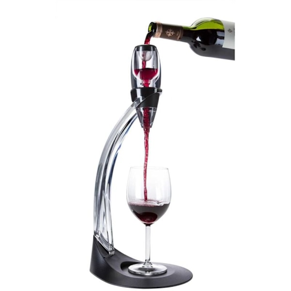 Magic Decanter Deluxe vinlufter med luksus vinkaraffel og vinstativ