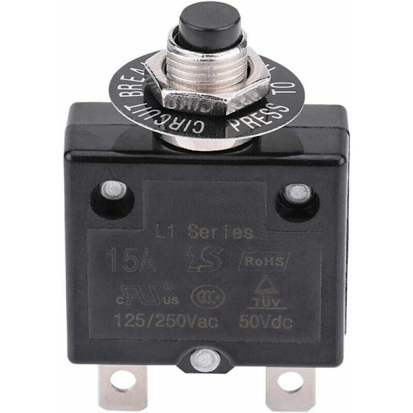 50VDC15A trykknapp strømbryter