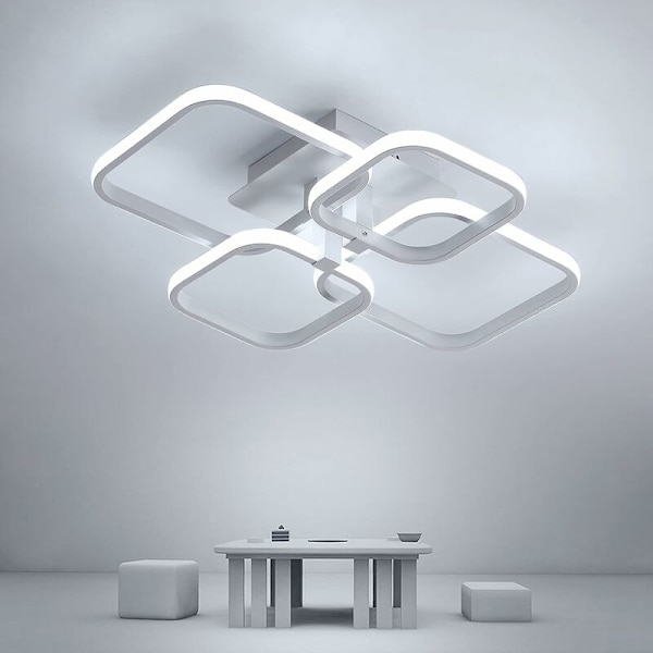 LED-taklampe, moderne taklampe 52W 4680LM, 6000K kald hvit taklampe, for stue, kjøkken, kjøkken, soverom