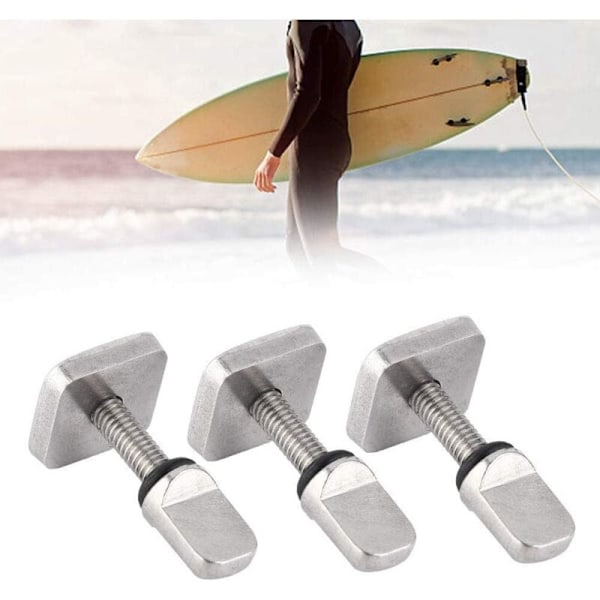 4 Surf skruvset, surfingbrädeskruvar, hållbara rostfria M4 surfingbräda för longboard, surfbräda, paddelbräda och stand up paddle body boa