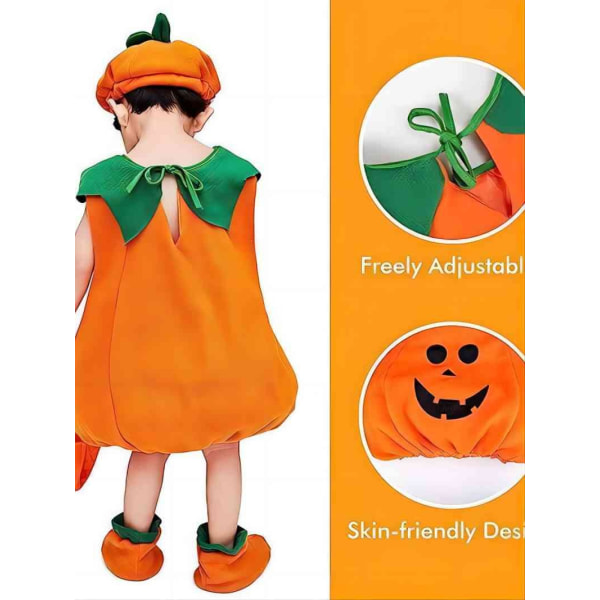 Halloween barndräkter pumpaformade växtkostymer cosplay baby -barn rollspelsdräkter
