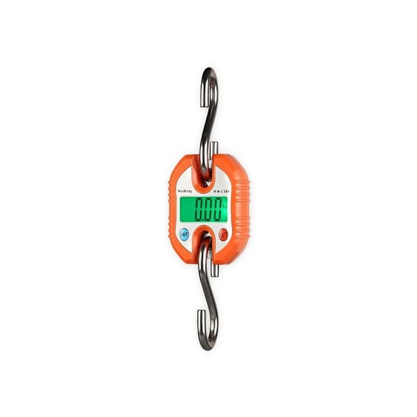 150 kg/50 g Våg, weiheng portabel Kran LCD Digital Elektronisk Krok för Elektronisk Bagagevåg Resväska Digital Resevåg (Orange) Hängande Vågar