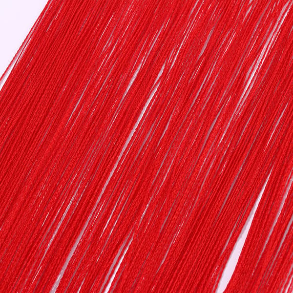 Gardinssett, 1m*2m snor, rød