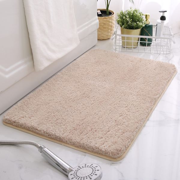 Badrumsmattor, halkfria mattor, vattenabsorberande mattor vid dörren (Beige, 40*60 CM)
