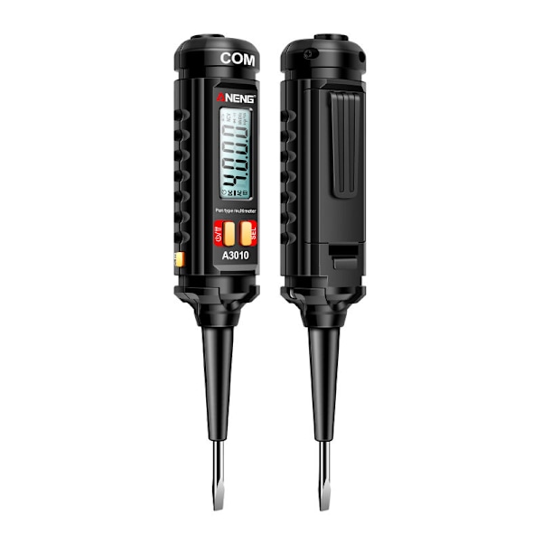 Multimeter av A3010 penntyp, 4000 punkter, True-RMS bakgrundsbelysning, digital multimeter, automatisk räckviddstestare, LCD elektrikerverktyg