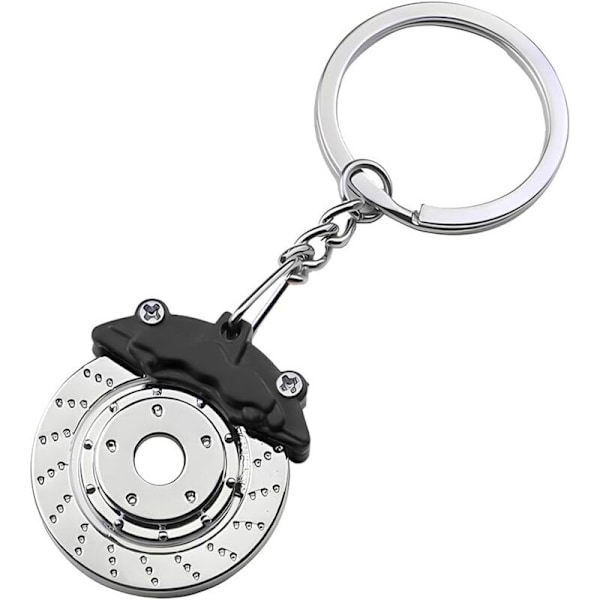 Bilbremseskive Nøkkelring, Metall Auto Brems Rotor Nøkkelring, Nøkkelholder for Bilentusiaster, Personlig Auto Nøkkelringtilbehør, Dekorativ