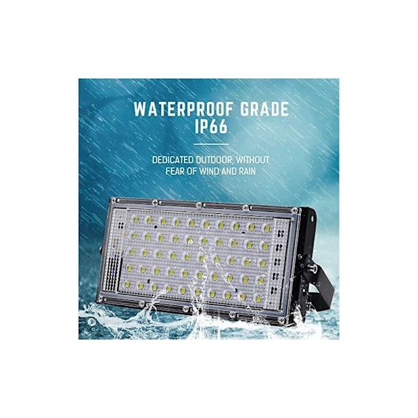 4-pack Super Bright Utomhus LED-strålkastare IP66 Vattentät - Dagsljus - LED-strålkastare