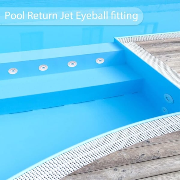 Poolmunstycke, 3 st Poolutloppsmunstycke, inloppsmunstycke för swimmingpooler, poolreturmunstycke, munstycke för spabad, swimmingpool