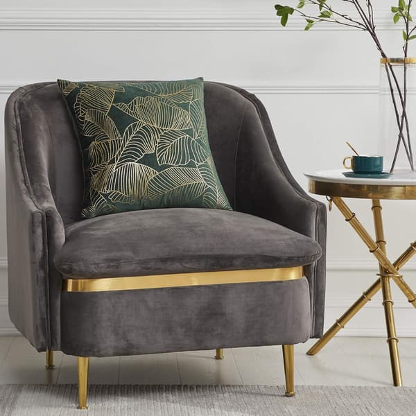 Sammetskuddfodral 45 x 45 cm Dekoration Tryckt Guld Kuddfodral för Soffa Sovrum Bil Vardagsrum Kuddfodral Grönt Set om 2
