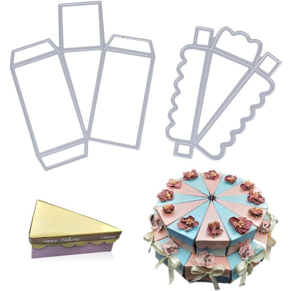 2 stk. Scrapbooking-skæredåse Skæredåse Stencils Kulstofstål Skæredåse DIY Dekoration Album Papirkort Håndværk