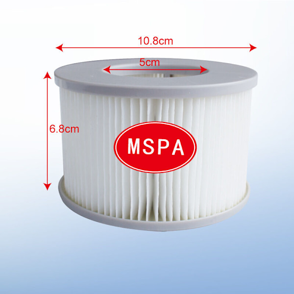 Pakke med 8 udskiftningsfilterpatroner til Mspa oppustelig swimmingpool, jacuzzi--MSPA,FD2089