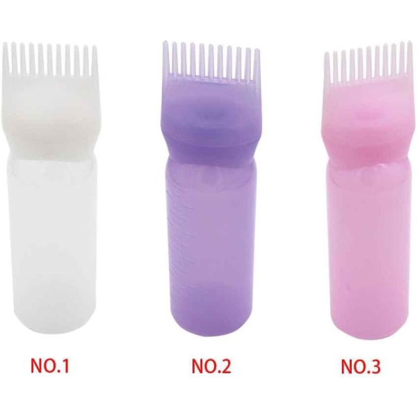 Hair Smear Bottle (lilla), Hair Dye Comb Applicator Essential Ha