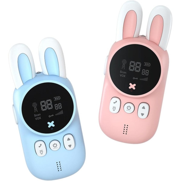 1 Set Kanin Walkie-talkie Mini Leksak Barn Lekset Utomhus Baby Kanin Leksak Radio Walkie Talkie Camping Walkie Talkie Trådlös Utomhus Intercom Electri