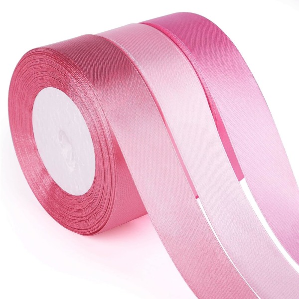 3st rosa band brudklänning bukett DIY Craft 1 tum Solid Col