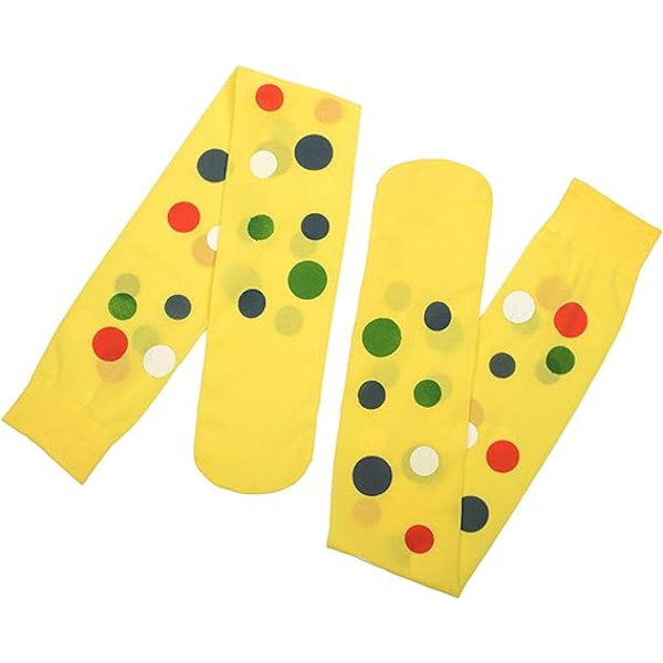 Joker Cosplay Strømper Regnbue Uregelmæssig Polka Dot Print Over Knee Lår Strømper Kvinder Piger
