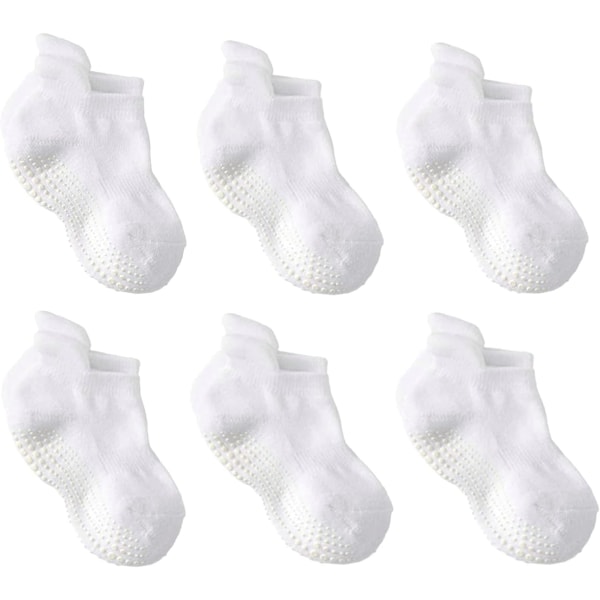 Aktive skridsikre børnestrømper 1-3 år - 6 par sokker til baby