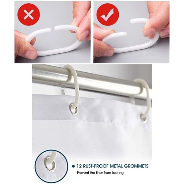 Dusjforheng Snømann Ski Digital Trykk Vanntett Polyester Dusjforheng Dusjforheng S0841 (B180xH200)
