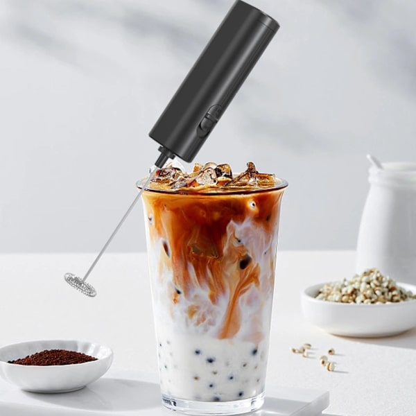 Elektrisk mikser Elektrisk melkeskummer Kaffe skummer Ergonomisk Egnet for Macchiato Drikkeblanding Slurry Varm sjokolade