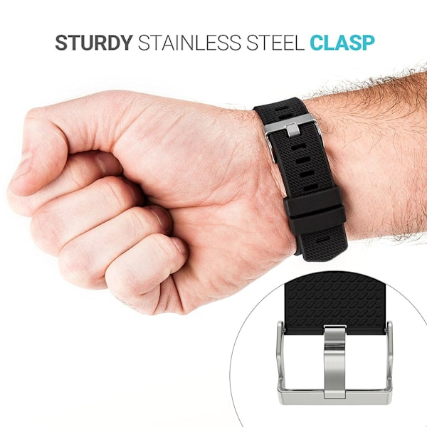 FOR Fitbit Charge 2 armbånd Svart S