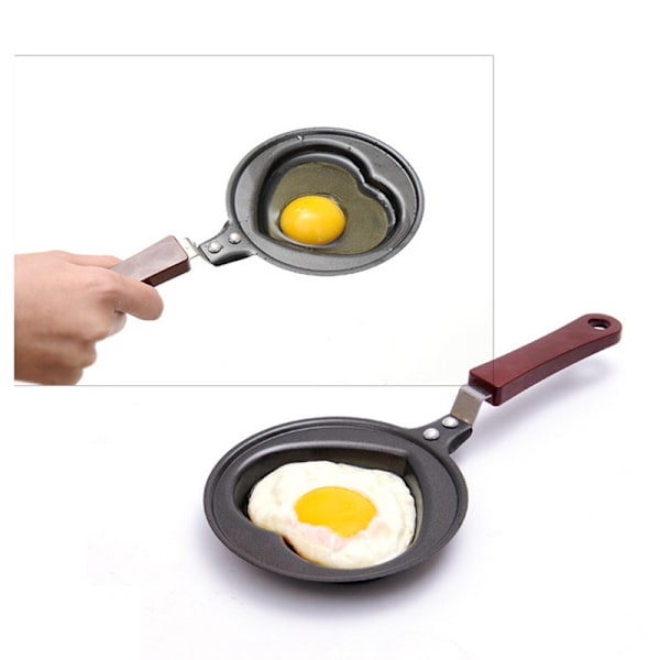 Mini DIY Børneæg gryde sjov morgenmad Tegneserie pandekager køkken Æg pandekager baguette husholdningsartikler (Kærlighed)