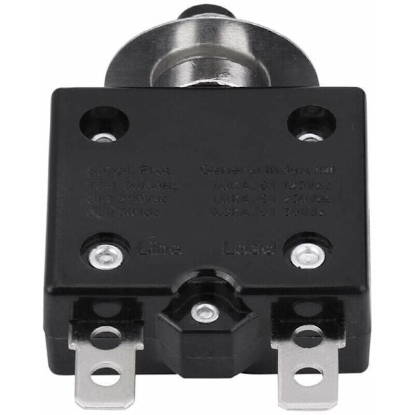 15A strømafbryder termisk kontakt til valgfri nulstilling, 125-250V AC 50V DC