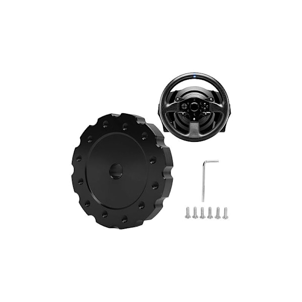 Bilratnav, Præcis Udskiftningsratadapter til Thrustmaster T300 T500 PCD 73mm (Sort)