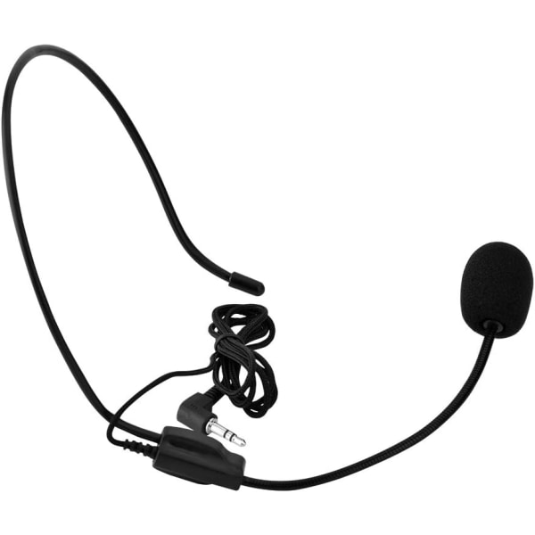 3,5 mm:n langallinen päähän kiinnitettävä mikrofoni kondensaattorimikrofoniliittimellä