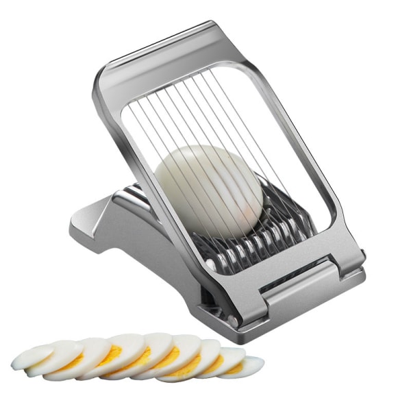 Äggskärare, Multifunktionell Rostfri Ståltråd Äggskärare För Hårdkokta Ägg, Aluminium Äggskärare Heavy Duty Slicer