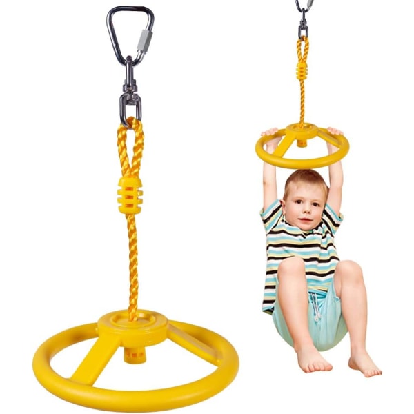 Svinghjul för Slackline (Gul) - Tillbehör för utomhusbruk