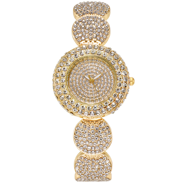 Dame Elegant Crystal Set Gypsophila Quartz Watch Fashion Casual