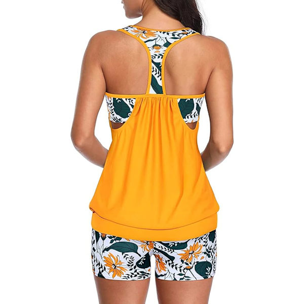 Todelt badedragt T-back blouson badedragt S