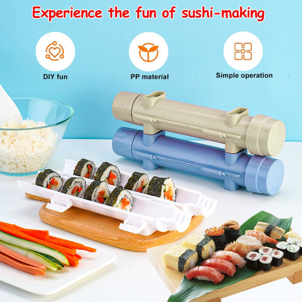 2 stk Sushi-enhet, Sushi Bazooka Sushi-maskin, egnet for