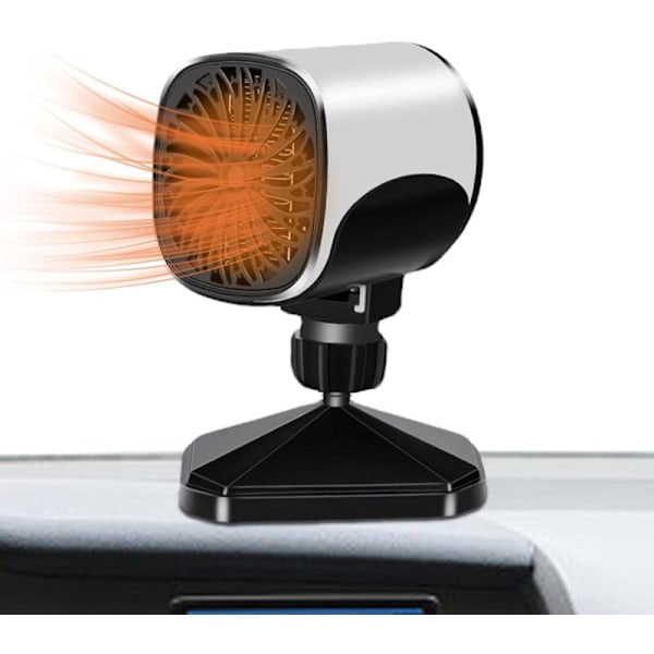 12V Mini värmefläkt, blåsande energibesparande radiator, USB Elektrisk roterande aerokonvektorfläkt, med 360 graders roterande stöd för Ekonomisk Tystnad