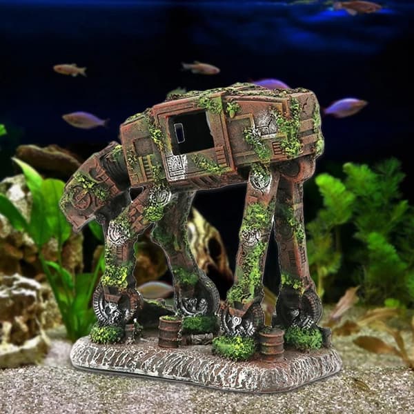 Akvariumdekorasjon Transportrobotdekorasjon - Akvarierobotgrotteornament