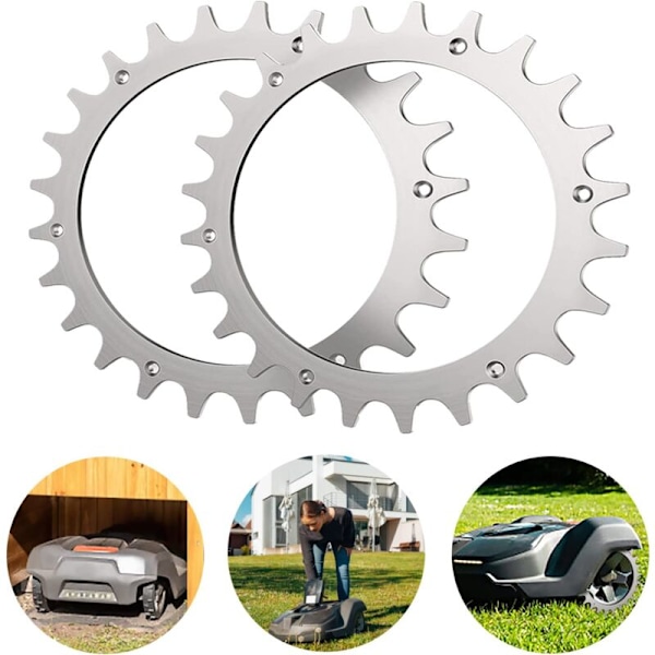 Pigger i rustfritt stål, 2 stk. pigger for Bosch Indego Xs 300 M700 S 500 M+700 S+500 med 12 M4 flat hodeskrue for forbedret trekkraft for robotgressklipper