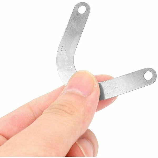 Täysi paketti, 10 metalliventtiililevyä metallisen ilmakompressorin liitosten muodossa, 60 mm venttiililevyn leveys, sähkötyökalujen lisävarusteet