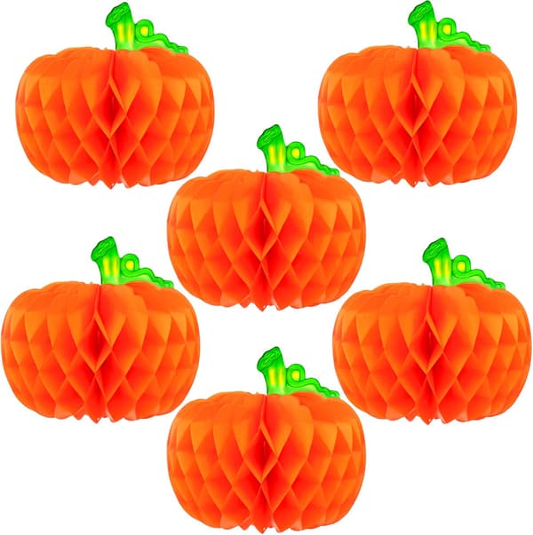 Store papirkurv-senterstykker - 6-pakning | Honeycombc i silkepapir