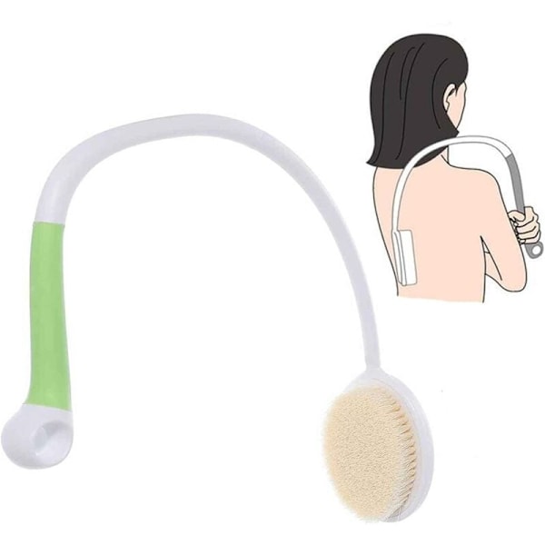 Ryggborste med långt handtag - Ergonomisk duschborste med mjuka borst - för alla delar av kroppen