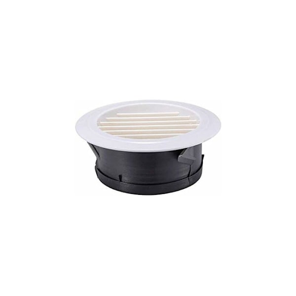100mm ventilationsmunstycke med skyddsgaller - ABS (Ø100mm)