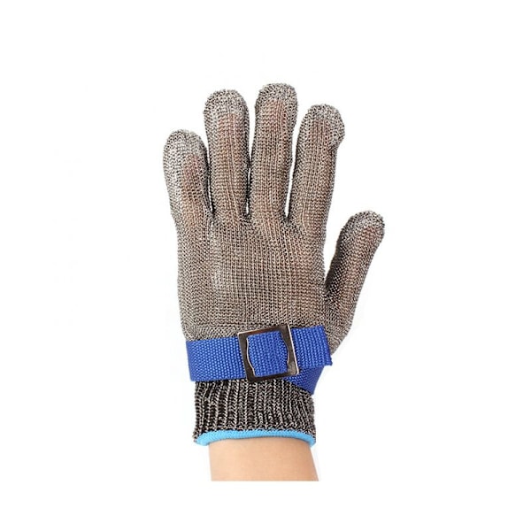 Skærebestandige handsker rustfrit stål sikkerheds arbejdshandsker niveau 5 beskyttelse (XL)