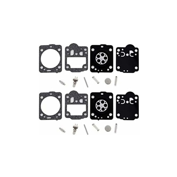 2 kaasuttimen kalvon ja letkun sarja Husqvarna 235, 236, 240 moottorisahoihin, korvaa Zama RB-149, C1T-EL41A, C1T-W33, C1T-W33A, C1T-W33B ja C1T-