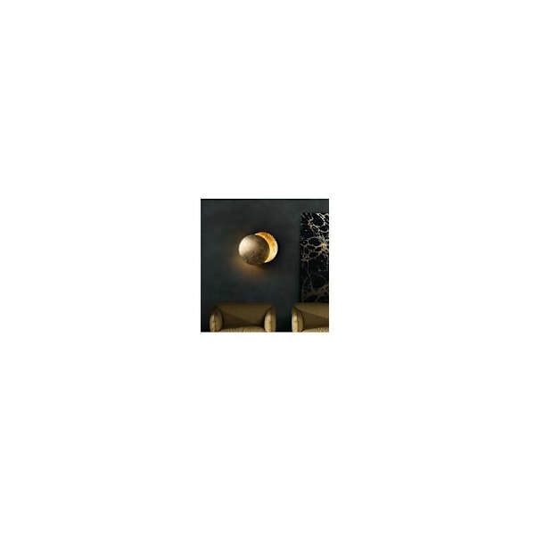 Vägglampa i mässing för sovrum, varmt ljus, 7W, månlampa, korridor, trapphuslampa, 20cm