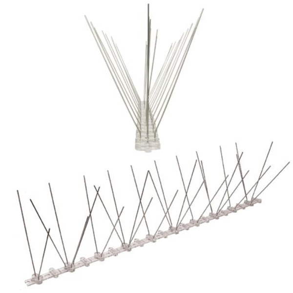 1 meter anti-due pigger pigger 3 rader i polykarbonat - kvalitetsløsning for fuglekontroll