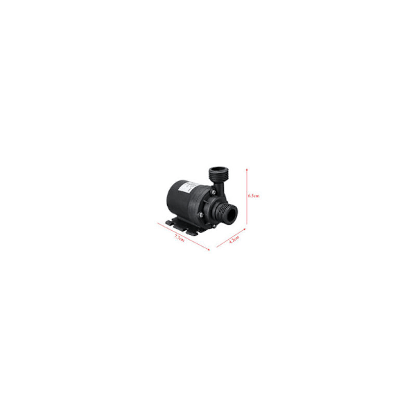 DC12V 5M 800L/H Hiljainen Tehokas Upotettava Pumppu 4-Piste Harjaton DC-Suutin Pumppu 50cm Kaapeli