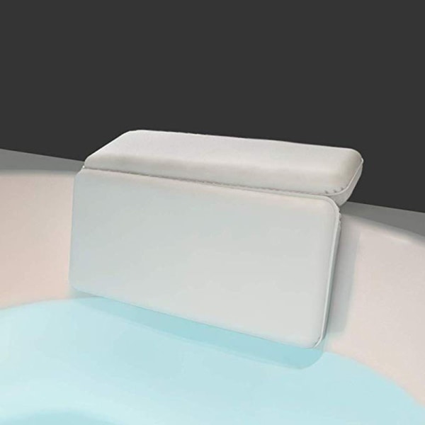En hvid skridsikker sugekop PU-svamp vandtæt badepudebat