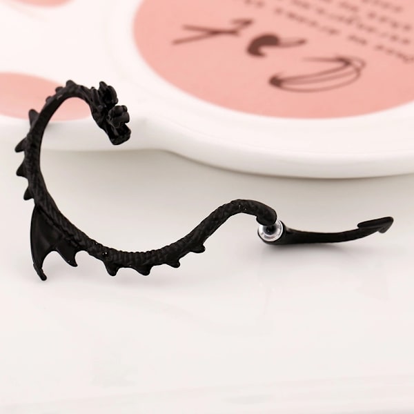 1 Punk Dragon Snake Twist og Bend Øreringe til Mænd og Kvinder, Smykkegaver
